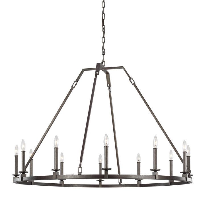 Visual Comfort Studio Canada - F3216/12SMS - 12 Light Chandelier - Landen - Smith Steel
