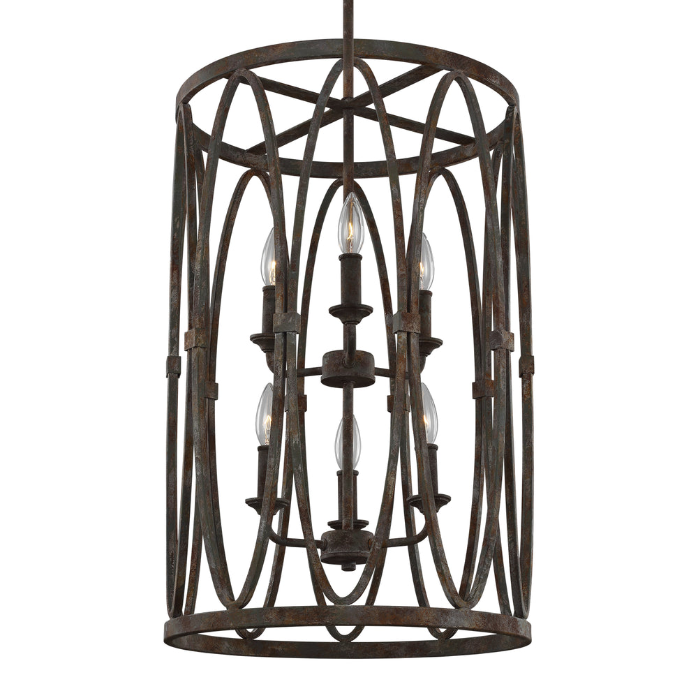 Visual Comfort Studio Canada - F3223/6DA - Six Light Hanging Shade - Patrice - Deep Abyss