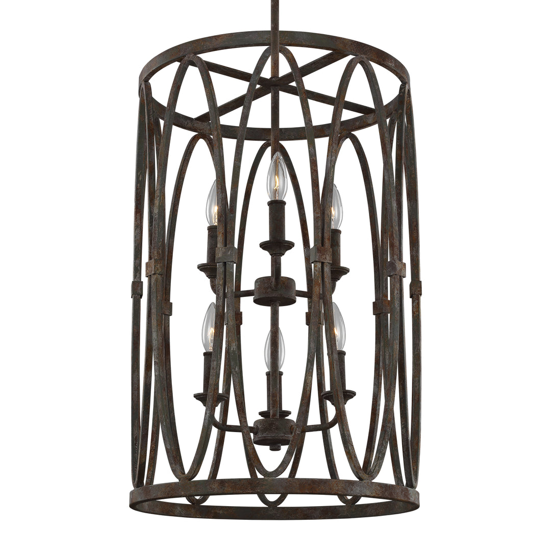 Visual Comfort Studio Canada - F3223/6DA - Six Light Hanging Shade - Patrice - Deep Abyss