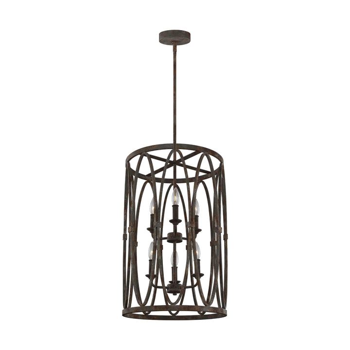 Visual Comfort Studio Canada - F3223/6DA - Six Light Hanging Shade - Patrice - Deep Abyss