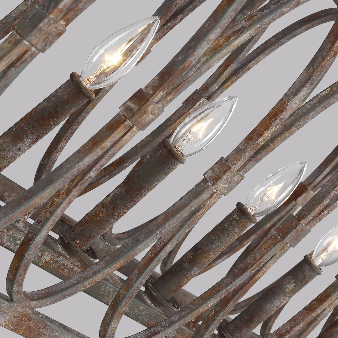 Visual Comfort Studio Canada - F3224/6DA - Six Light Linear Chandelier - Patrice - Deep Abyss