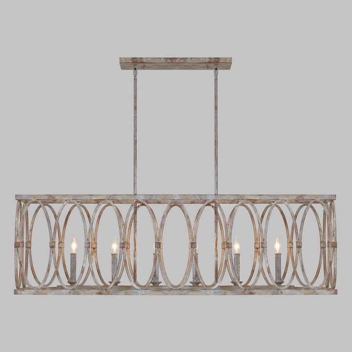 Visual Comfort Studio Canada - F3224/6DA - Six Light Linear Chandelier - Patrice - Deep Abyss