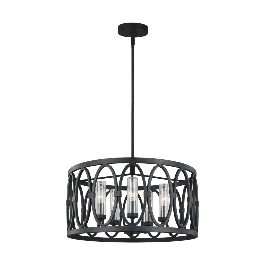 Visual Comfort Studio Canada - OLF3222/5DWZ - Five Light Outdoor Chandelier - Patrice - Dark Weathered Zinc