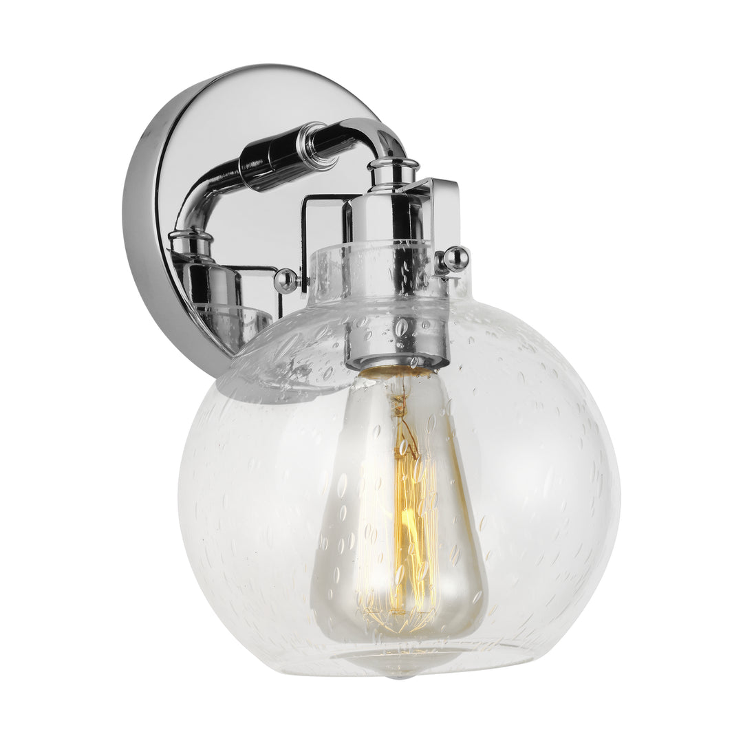 Clara One Light Wall Sconce in Chrome - available from The Lighting Shoppe, trusted by Canadian homeowners