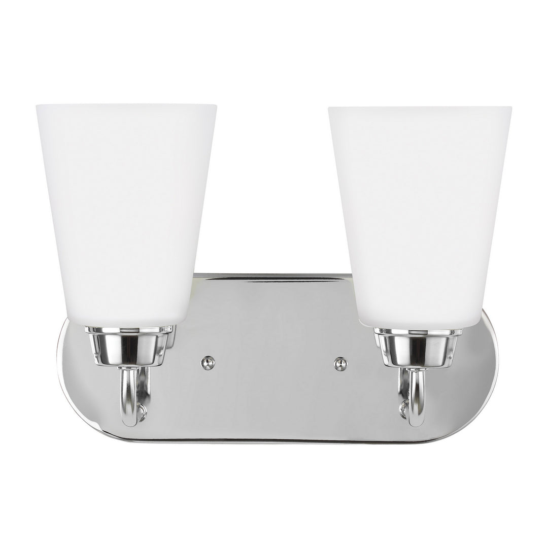 Kerrville Two Light Wall / Bath in Chrome - available from The Lighting Shoppe, trusted by Canadian homeowners