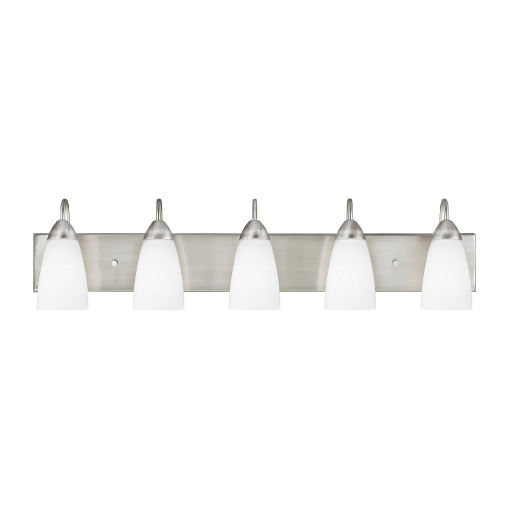 Generation Lighting Canada - 4420205EN3-962 - Five Light Wall / Bath - Seville - Brushed Nickel