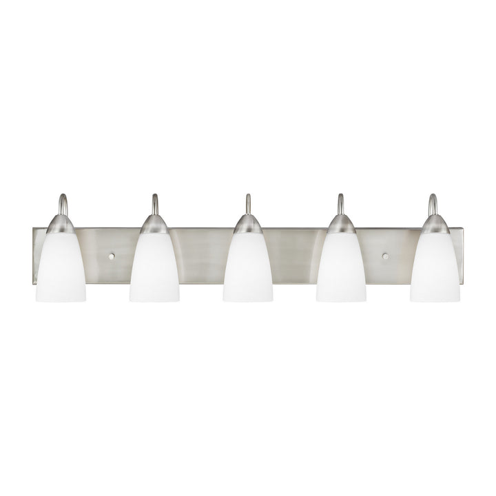 Generation Lighting Canada - 4420205EN3-962 - Five Light Wall / Bath - Seville - Brushed Nickel