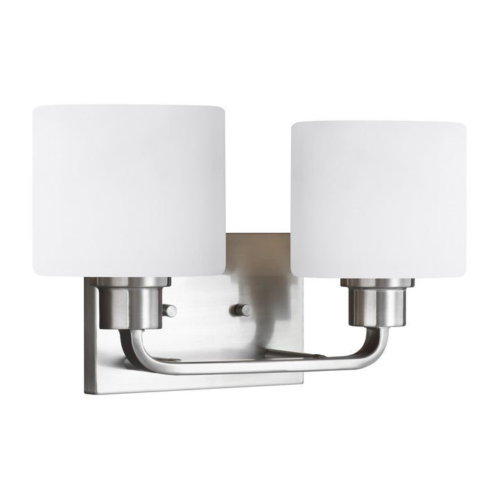 Generation Lighting Canada - 4428802-962 - Two Light Wall / Bath - Canfield - Brushed Nickel