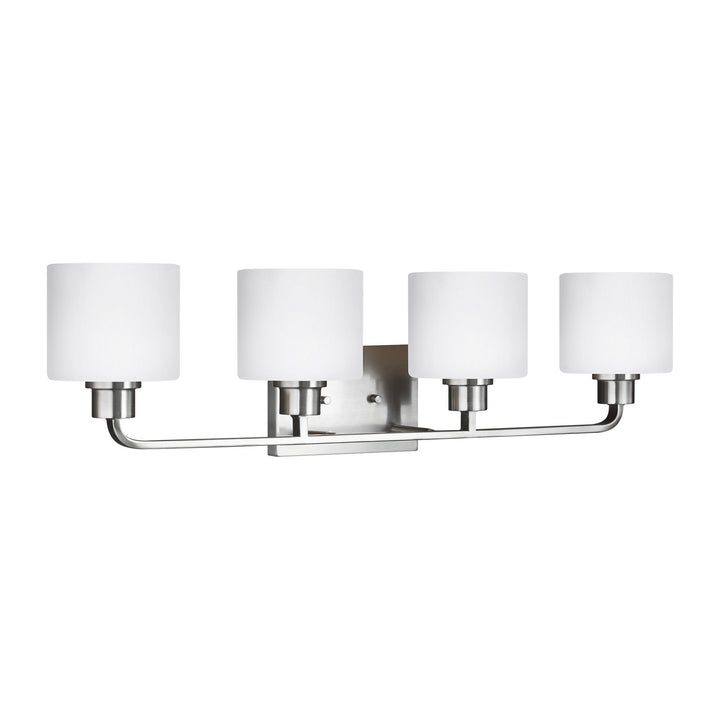 Generation Lighting Canada - 4428804-962 - Four Light Wall / Bath - Canfield - Brushed Nickel