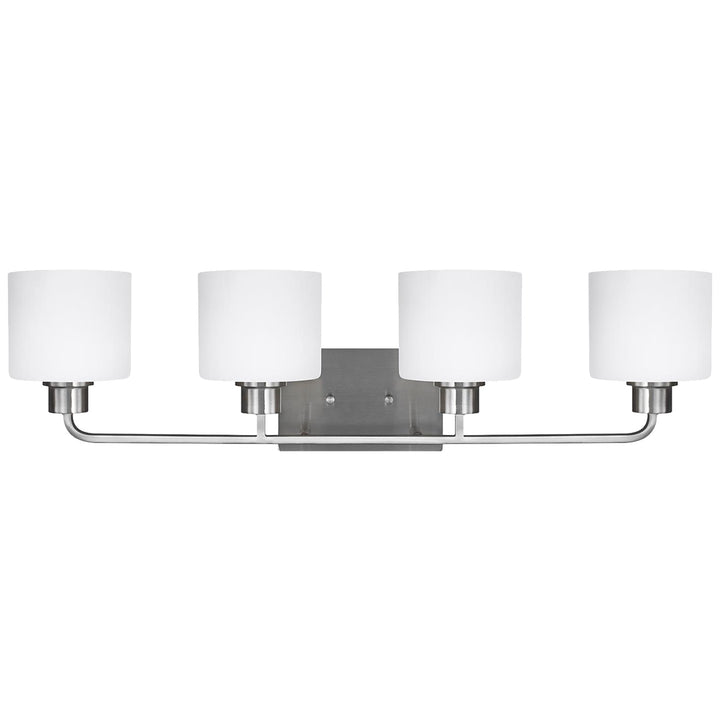 Generation Lighting Canada - 4428804-962 - Four Light Wall / Bath - Canfield - Brushed Nickel