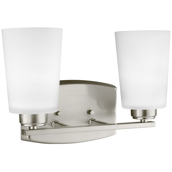 Generation Lighting Canada - 4428902-962 - Two Light Wall / Bath - Franport - Brushed Nickel
