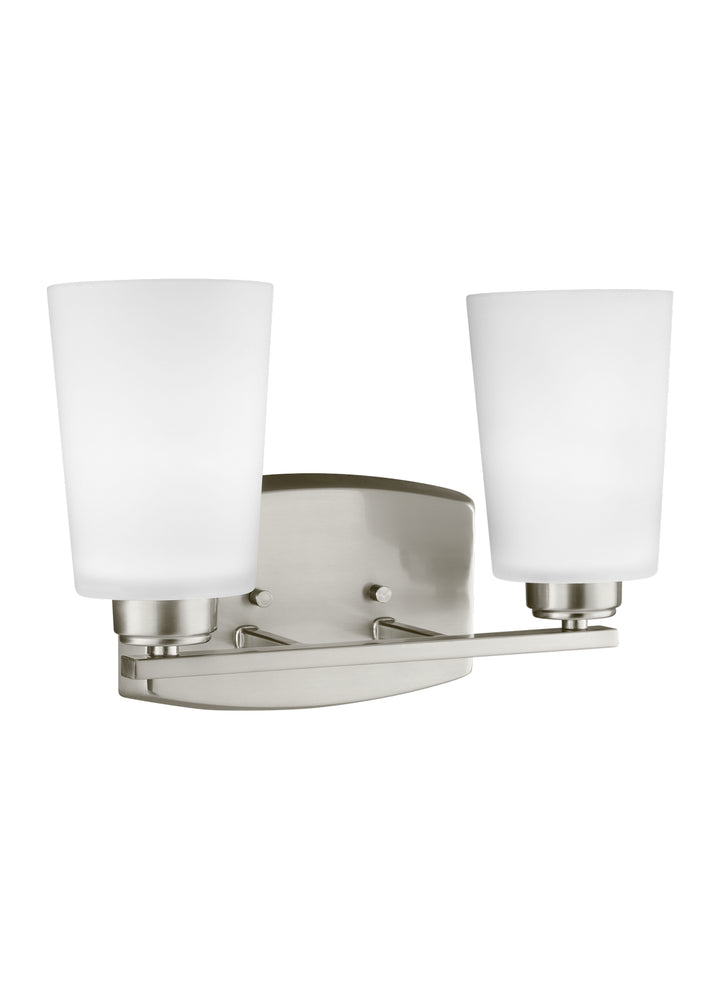 Generation Lighting Canada - 4428902EN3-962 - Two Light Wall / Bath - Franport - Brushed Nickel