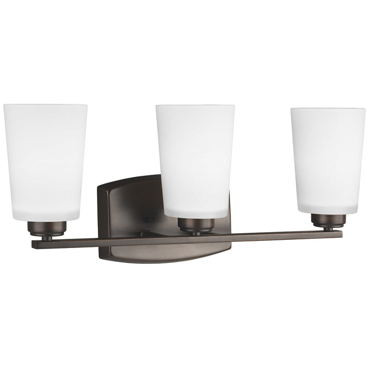 Generation Lighting Canada - 4428903-710 - Three Light Wall / Bath - Franport - Bronze