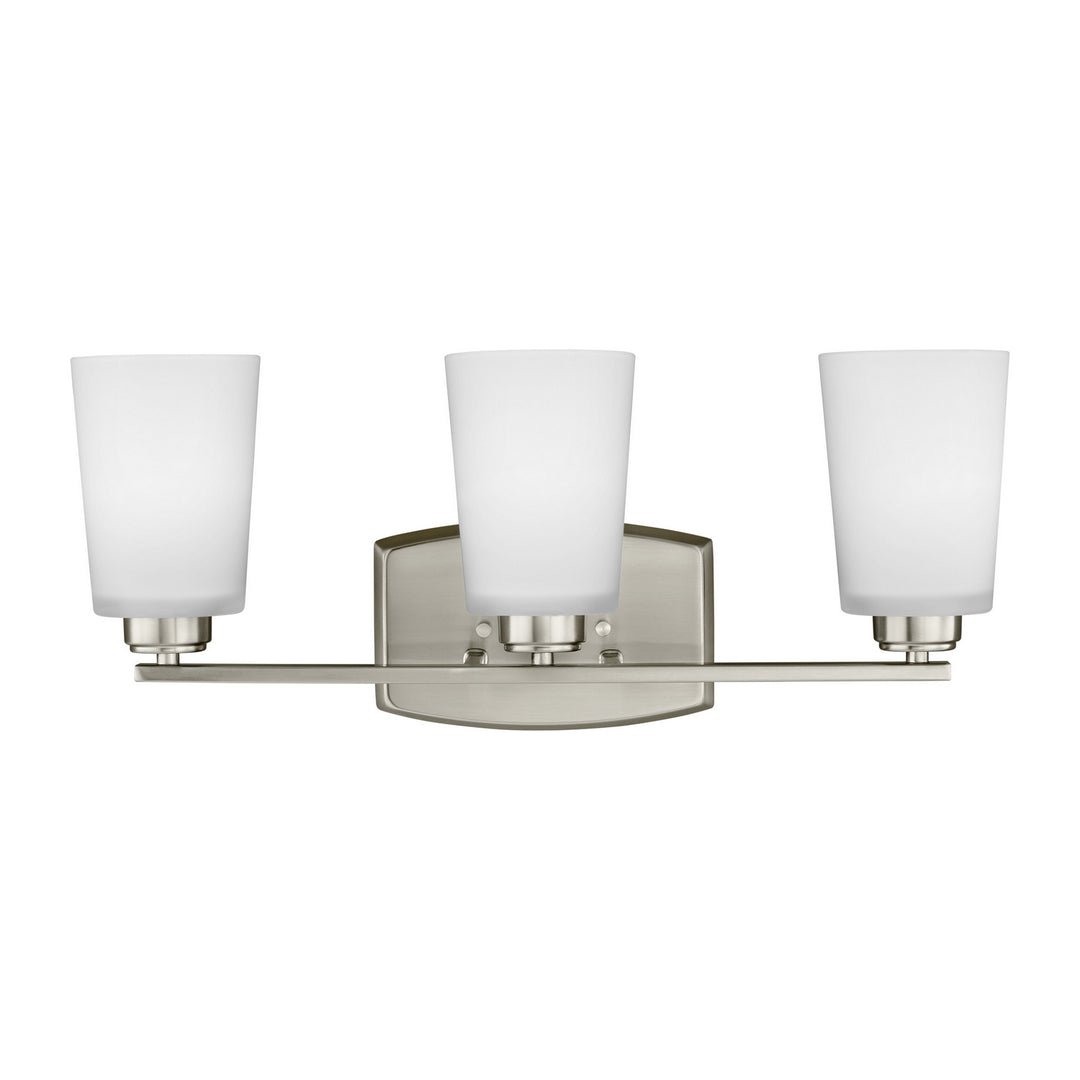 Generation Lighting Canada - 4428903-962 - Three Light Wall / Bath - Franport - Brushed Nickel