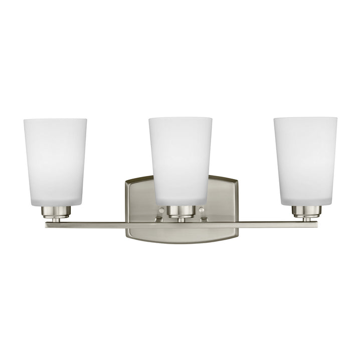 Generation Lighting Canada - 4428903-962 - Three Light Wall / Bath - Franport - Brushed Nickel