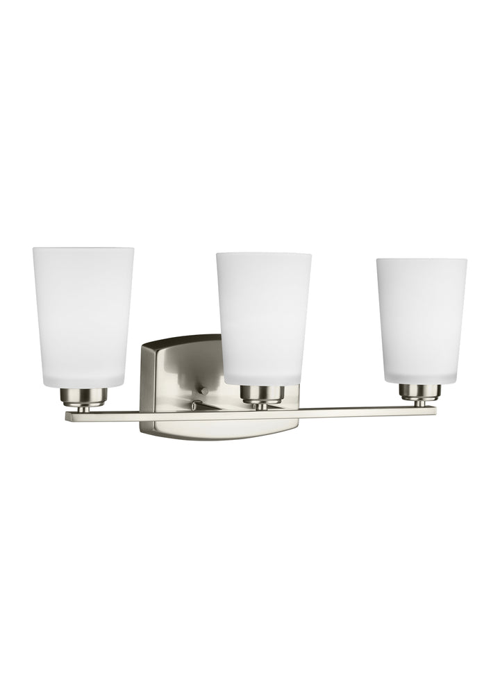 Generation Lighting Canada - 4428903-962 - Three Light Wall / Bath - Franport - Brushed Nickel