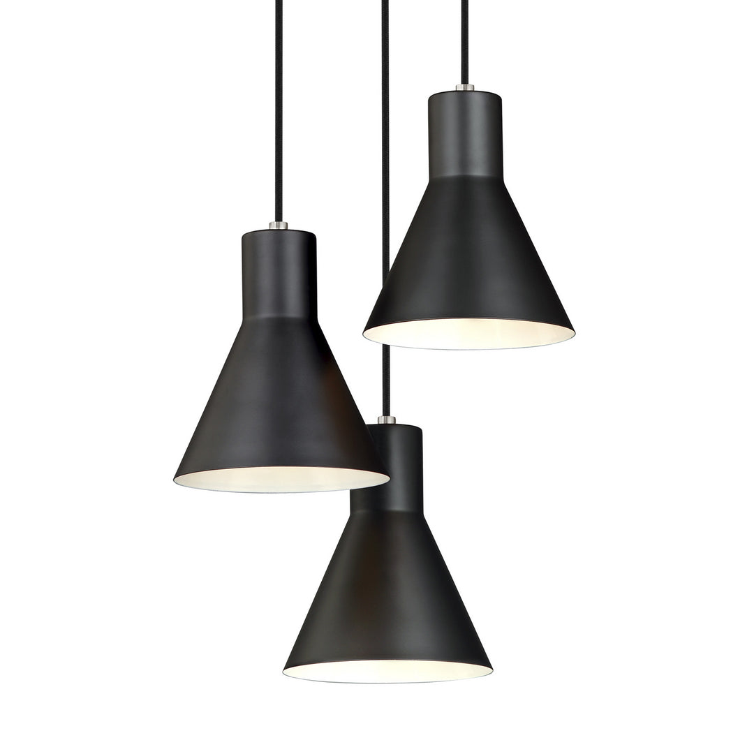 Generation Lighting Canada - 5141303EN3-962 - Three Light Cluster Pendant - Towner - Brushed Nickel