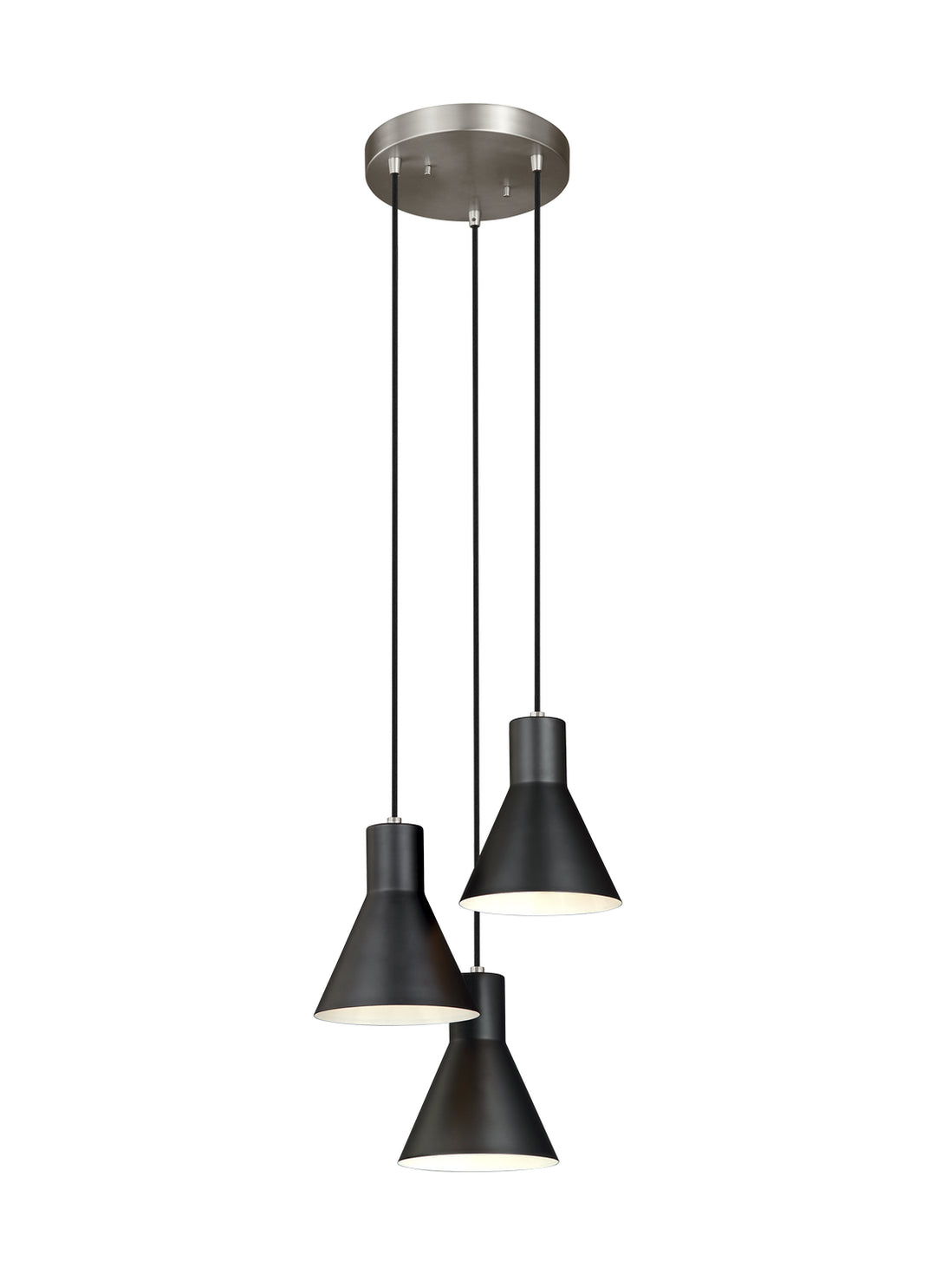 Generation Lighting Canada - 5141303EN3-962 - Three Light Cluster Pendant - Towner - Brushed Nickel