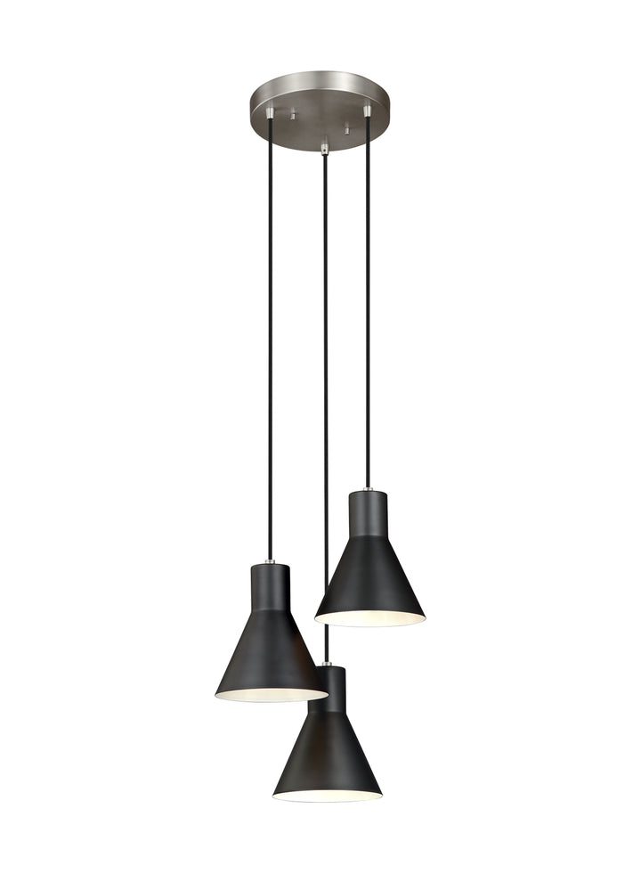 Generation Lighting Canada - 5141303EN3-962 - Three Light Cluster Pendant - Towner - Brushed Nickel