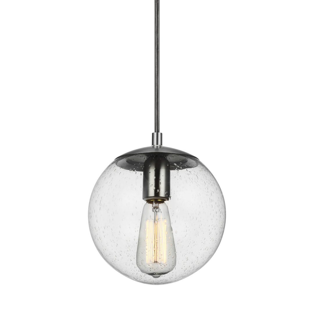 Visual Comfort Studio Canada - 6501801-04 - One Light Pendant - Leo - Hanging Globe - Satin Aluminum