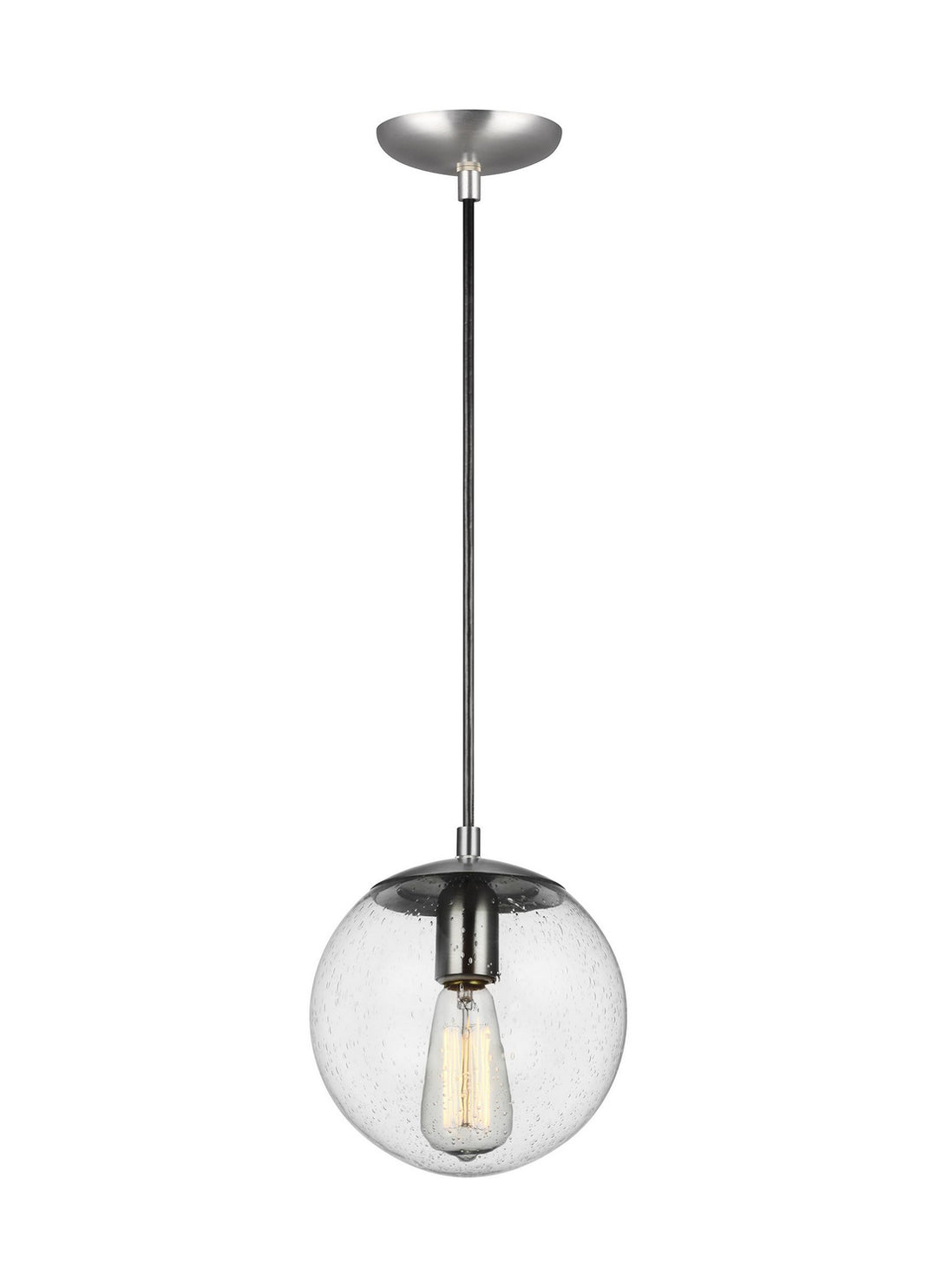 Visual Comfort Studio Canada - 6501801-04 - One Light Pendant - Leo - Hanging Globe - Satin Aluminum