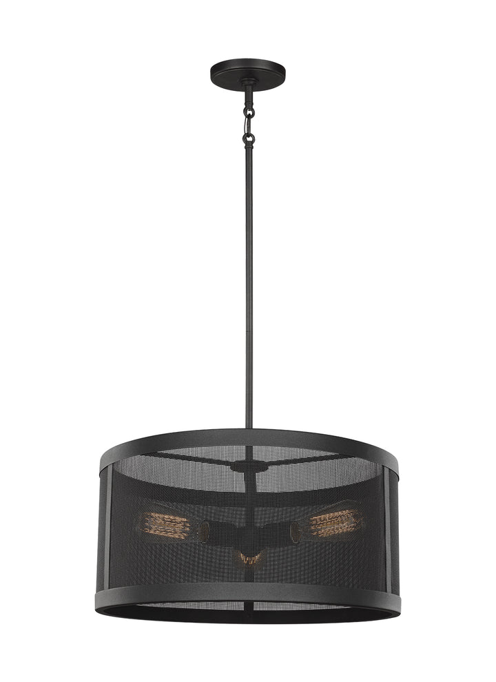 Visual Comfort Studio Canada - 6528503-12 - Three Light Pendant - Gereon - Black