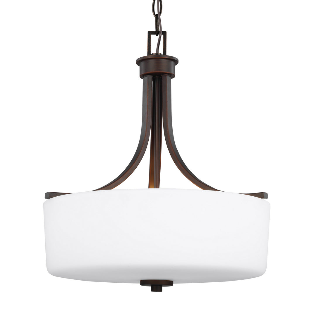Generation Lighting Canada - 6528803-710 - Three Light Pendant - Canfield - Bronze
