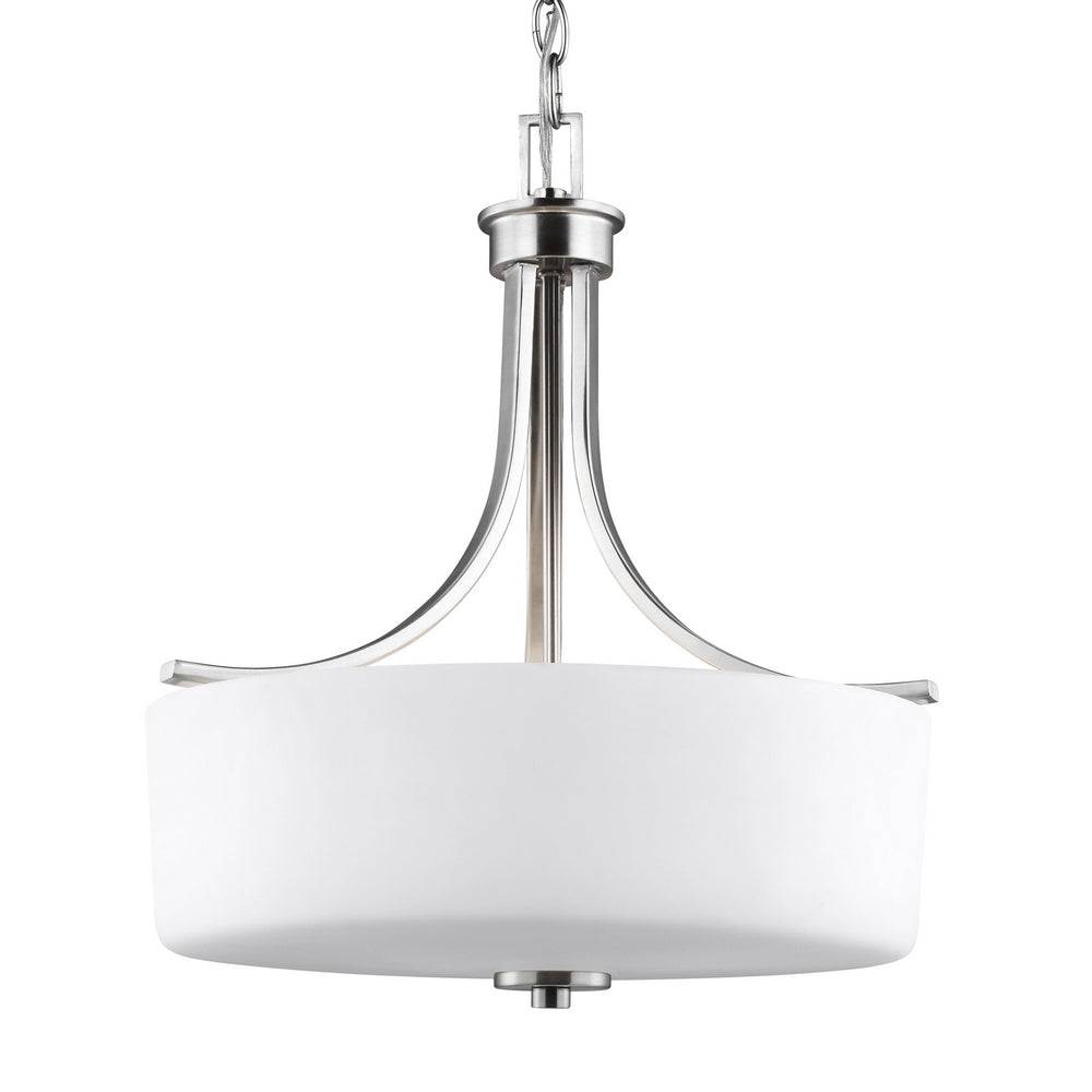 Generation Lighting Canada - 6528803-962 - Three Light Pendant - Canfield - Brushed Nickel
