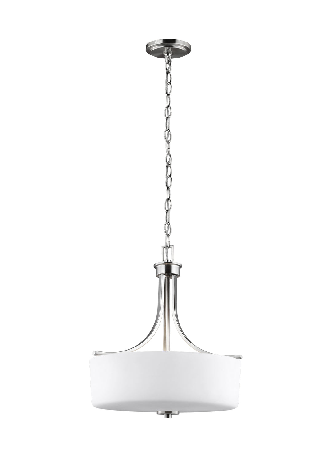 Generation Lighting Canada - 6528803-962 - Three Light Pendant - Canfield - Brushed Nickel