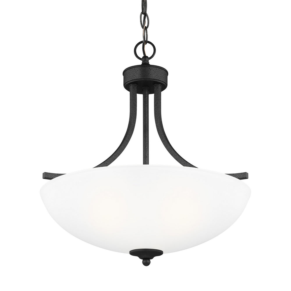 Generation Lighting Canada - 6616503-112 - Three Light Pendant - Geary - Midnight Black