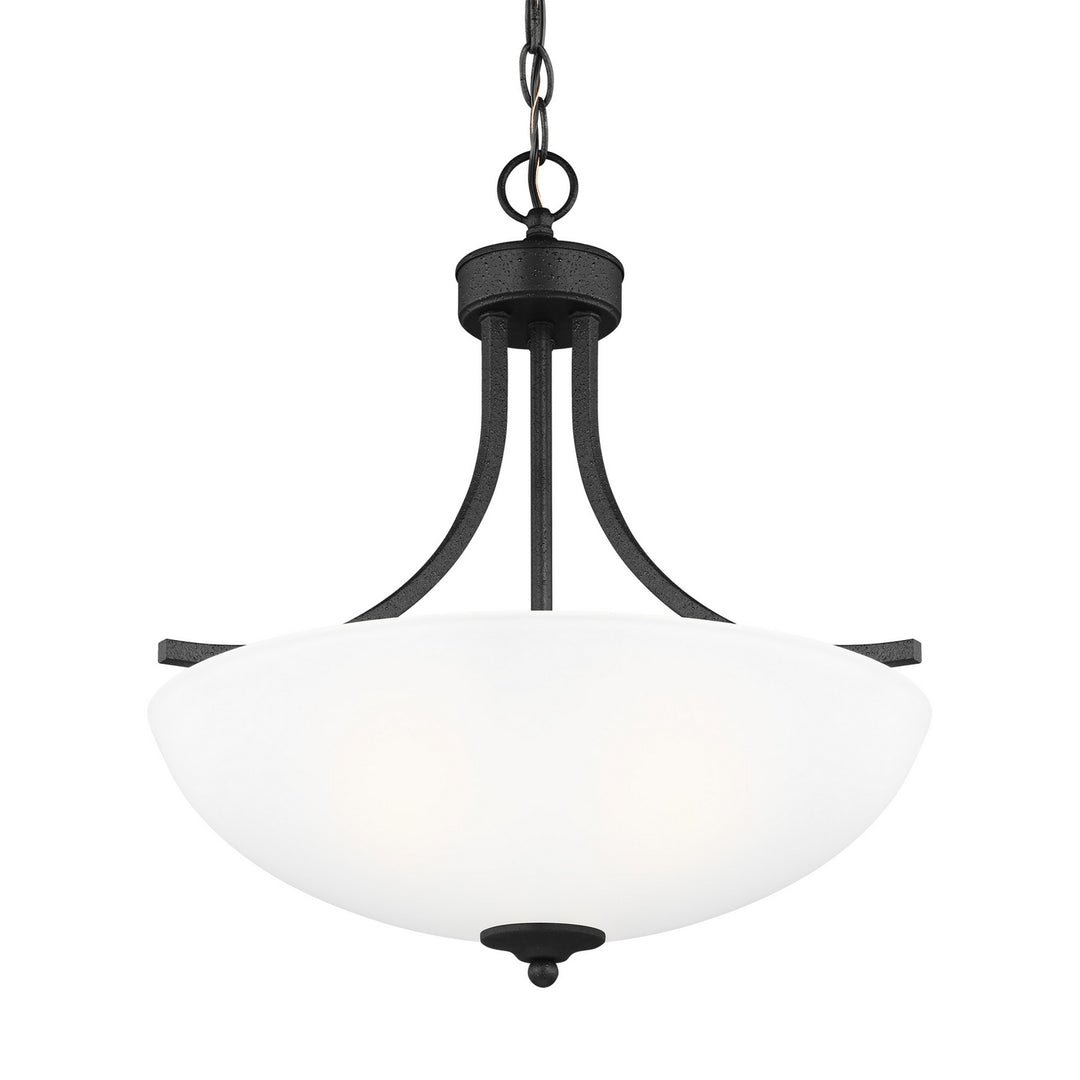 Generation Lighting Canada - 6616503-112 - Three Light Pendant - Geary - Midnight Black