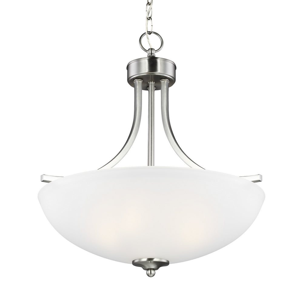 Generation Lighting Canada - 6616503EN3-962 - Three Light Pendant - Geary - Brushed Nickel