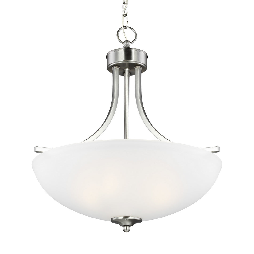 Generation Lighting Canada - 6616503EN3-962 - Three Light Pendant - Geary - Brushed Nickel