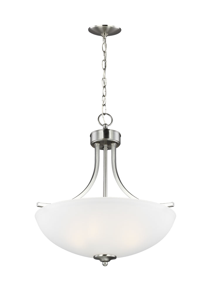 Generation Lighting Canada - 6616503EN3-962 - Three Light Pendant - Geary - Brushed Nickel