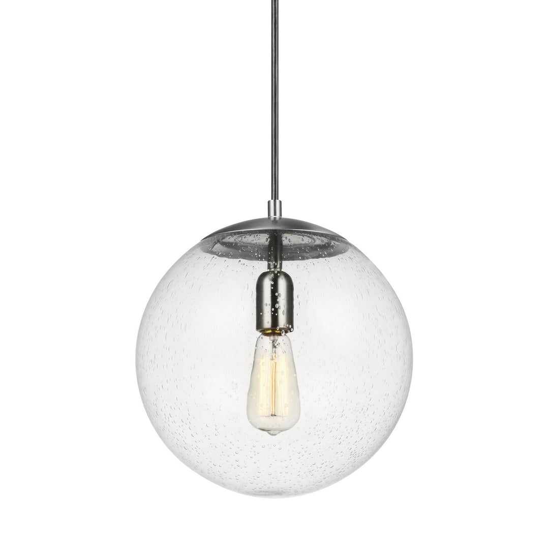 Visual Comfort Studio Canada - 6701801-04 - One Light Pendant - Leo - Hanging Globe - Satin Aluminum