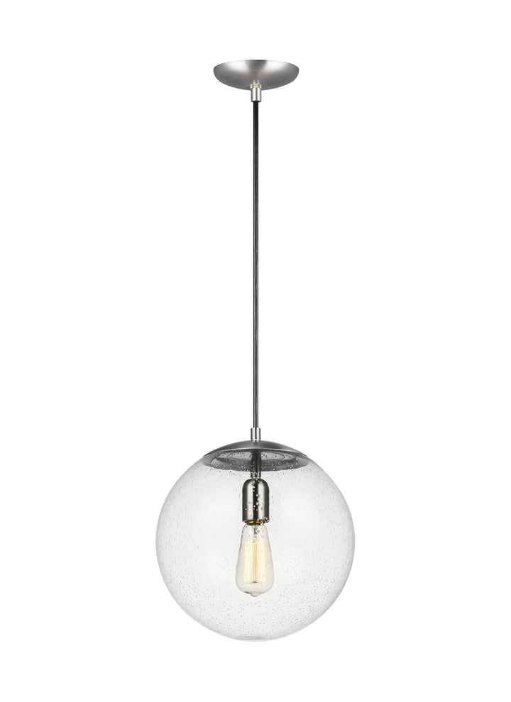 Visual Comfort Studio Canada - 6701801-04 - One Light Pendant - Leo - Hanging Globe - Satin Aluminum