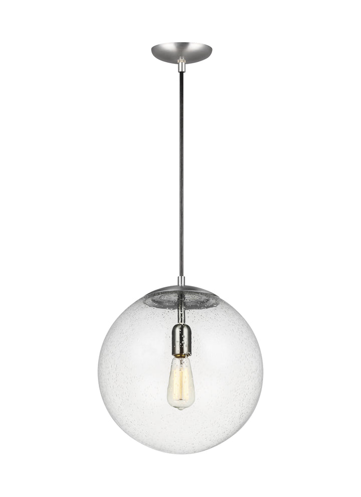 Visual Comfort Studio Canada - 6801801-04 - One Light Pendant - Leo - Hanging Globe - Satin Aluminum