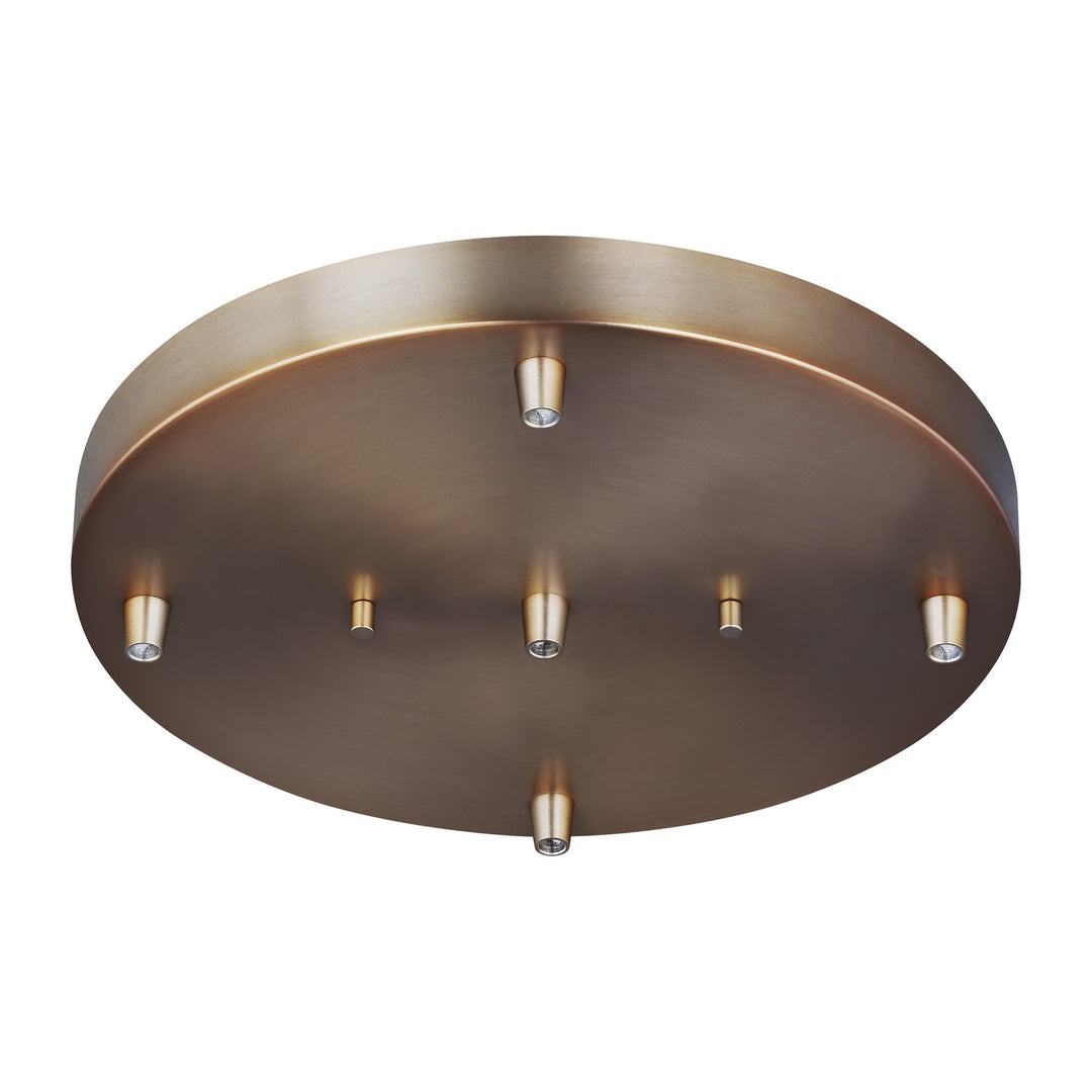 Generation Lighting Canada - 7449405-848 - Five Light Cluster Canopy - Multi-Port Canopy - Satin Brass