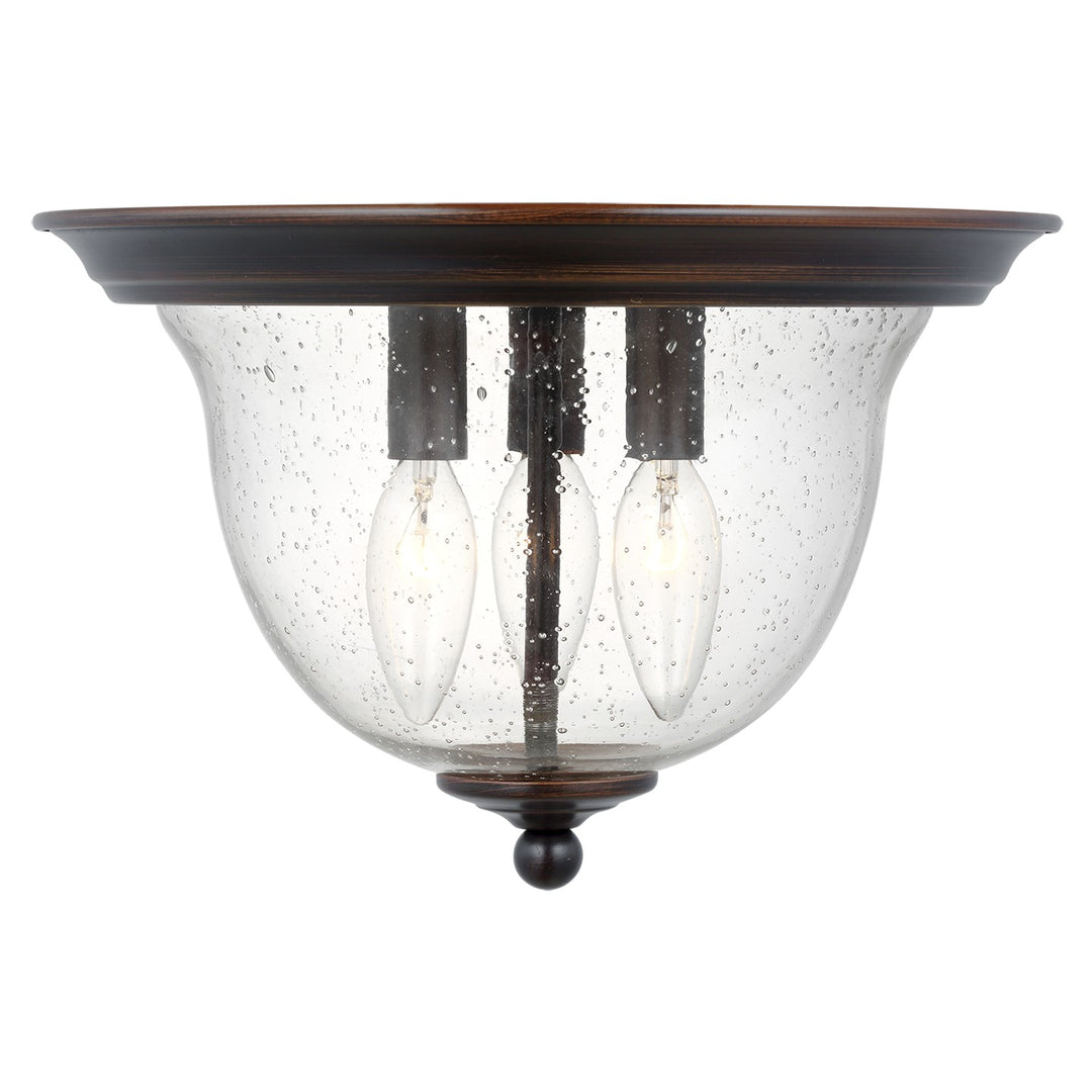 Generation Lighting Canada - 7514503-710 - Three Light Ceiling Flush Mount - Belton - Bronze
