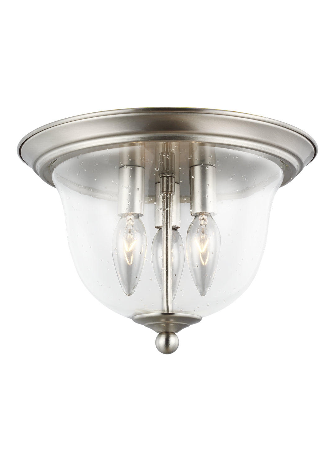 Generation Lighting Canada - 7514503-962 - Three Light Flush Mount - Belton - Brushed Nickel
