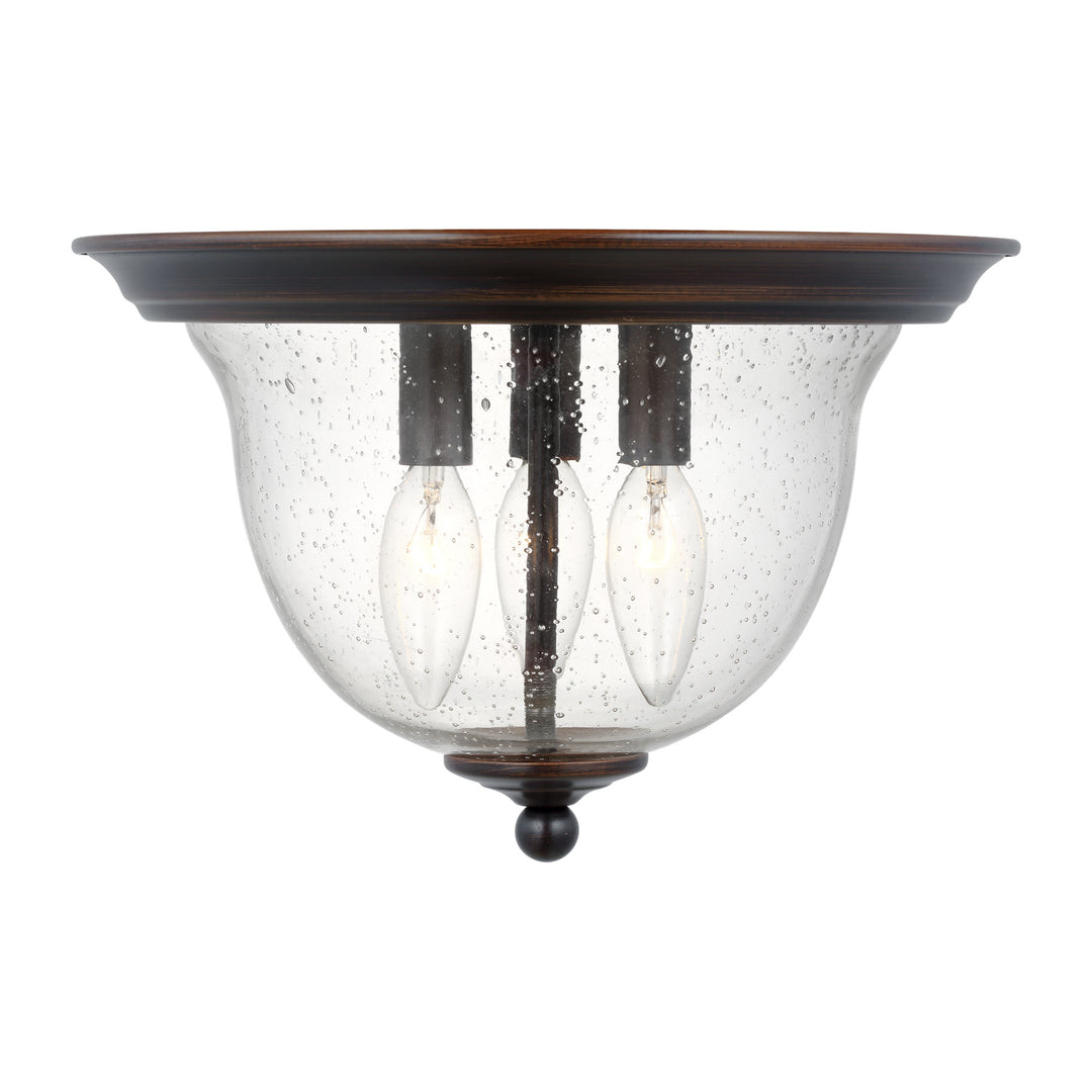 Generation Lighting Canada - 7514503EN-710 - Three Light Ceiling Flush Mount - Belton - Bronze