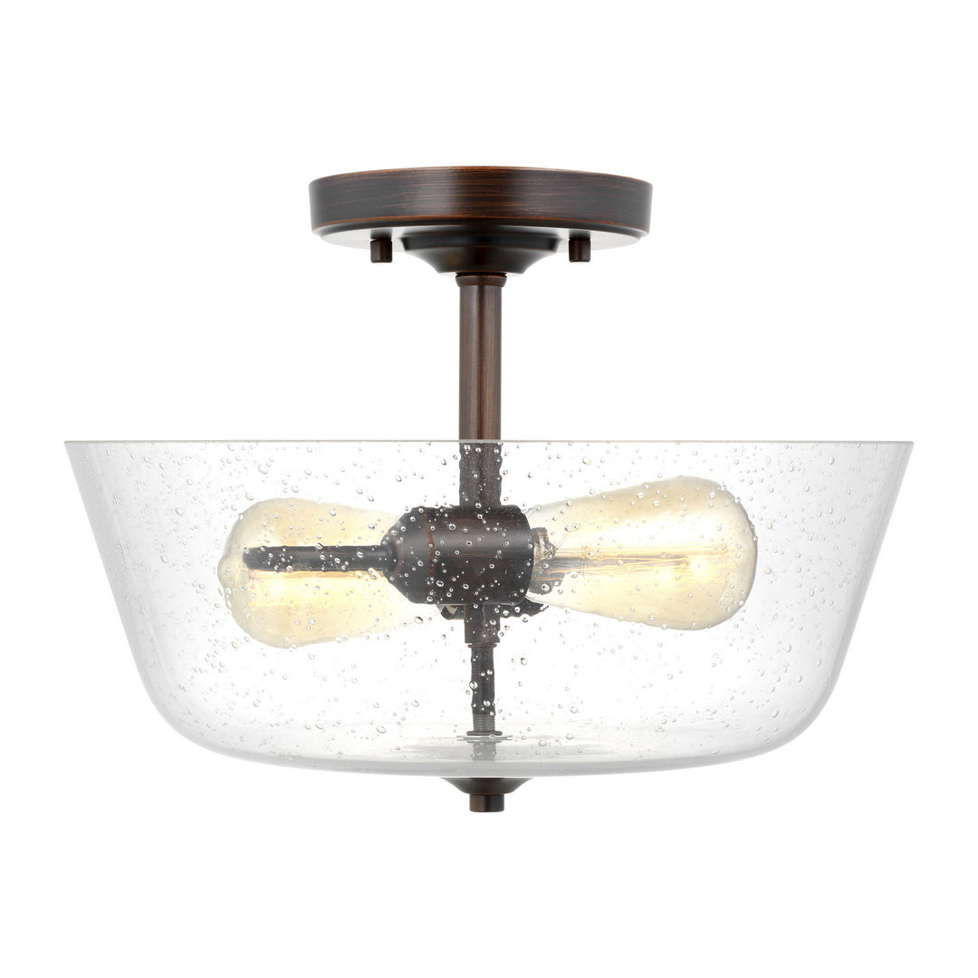 Generation Lighting Canada - 7714502-710 - Two Light Ceiling Semi-Flush Mount - Belton - Bronze