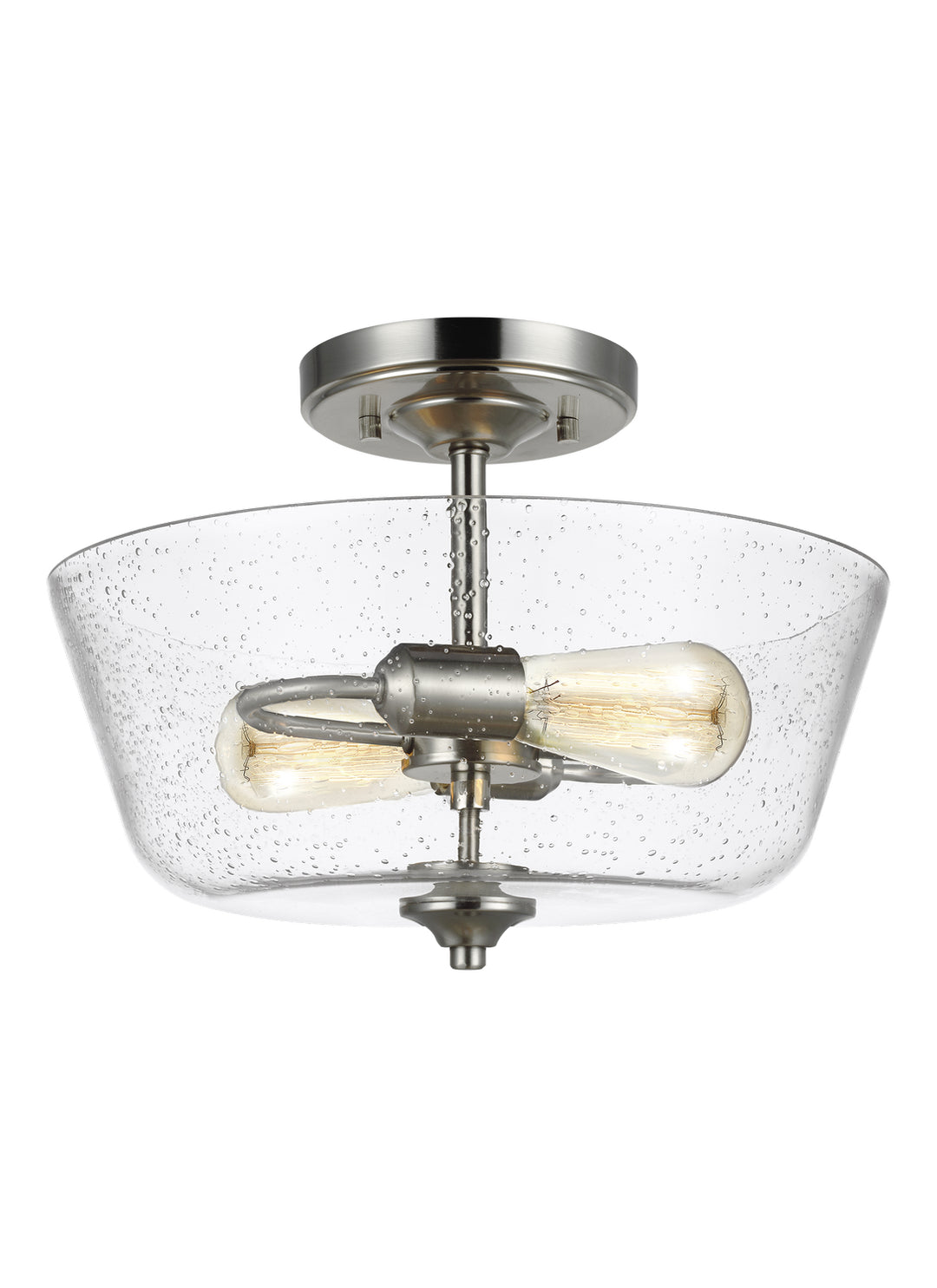 Generation Lighting Canada - 7714502-962 - Two Light Semi-Flush Mount - Belton - Brushed Nickel