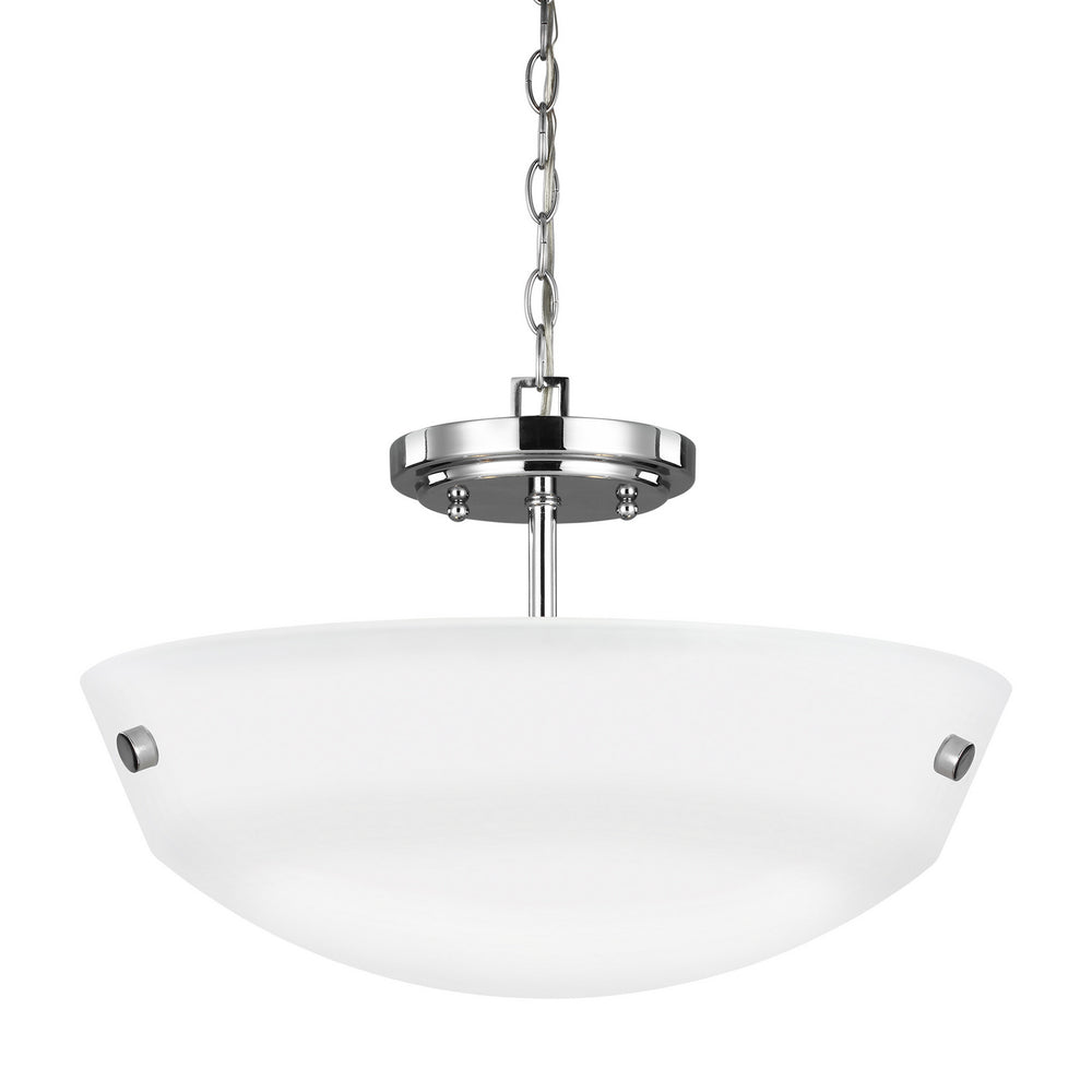 Generation Lighting Canada - 7715202-05 - Two Light Semi-Flush Convertible Pendant - Kerrville - Chrome