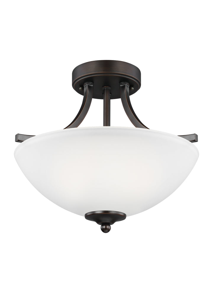 Generation Lighting Canada - 7716502-710 - Two Light Semi-Flush Convertible Pendant - Geary - Bronze
