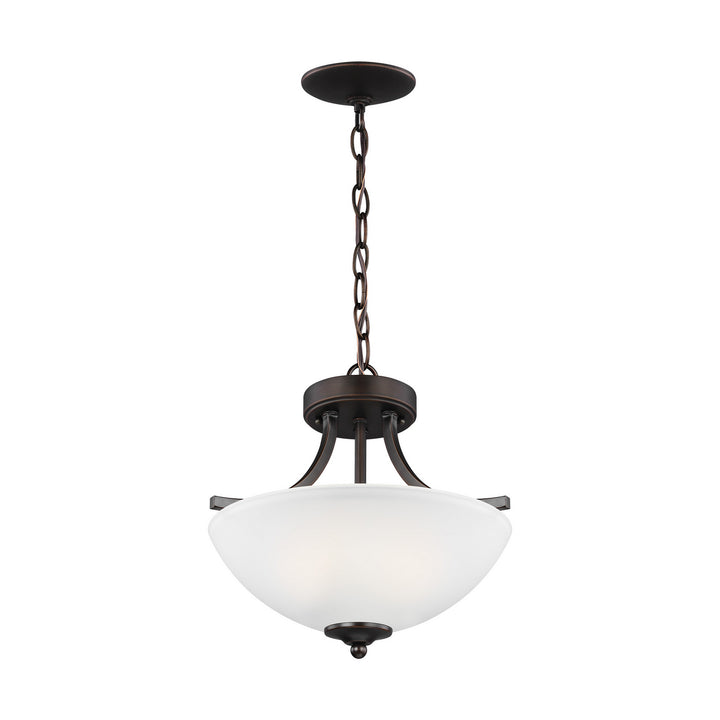 Generation Lighting Canada - 7716502EN3-710 - Two Light Semi-Flush Convertible Pendant - Geary - Bronze