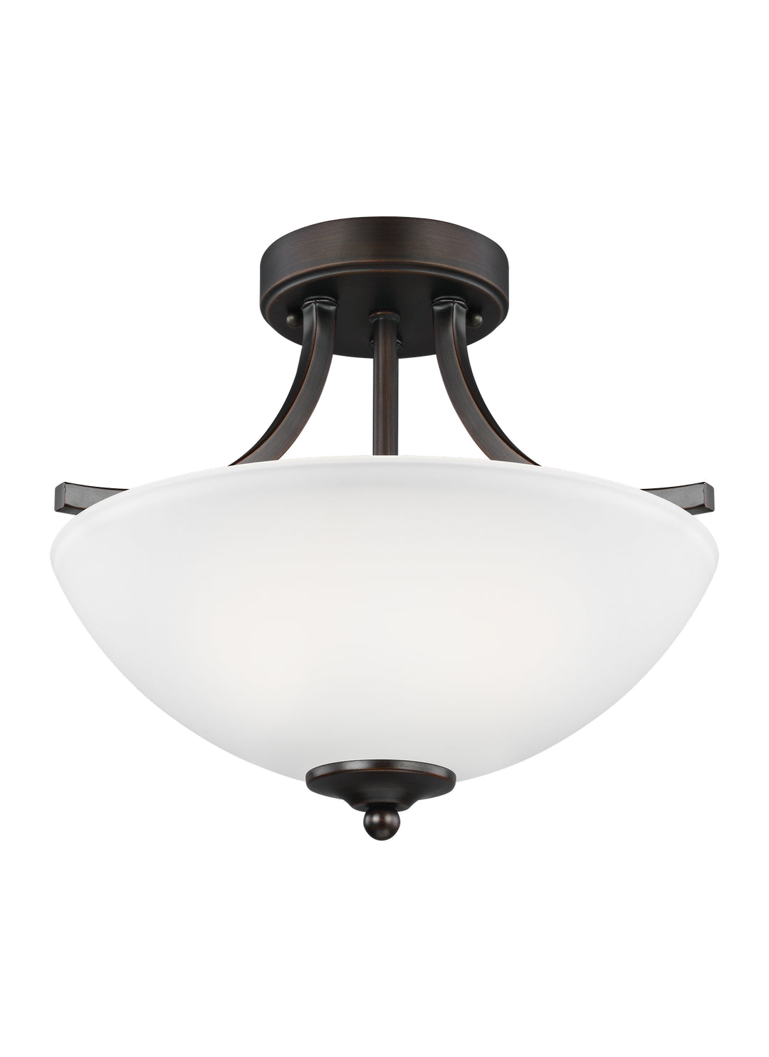 Generation Lighting Canada - 7716502EN3-710 - Two Light Semi-Flush Convertible Pendant - Geary - Bronze