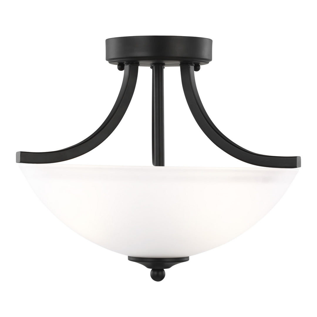 Generation Lighting Canada - 7716502EN3-112 - Two Light Semi-Flush Convertible Pendant - Geary - Midnight Black