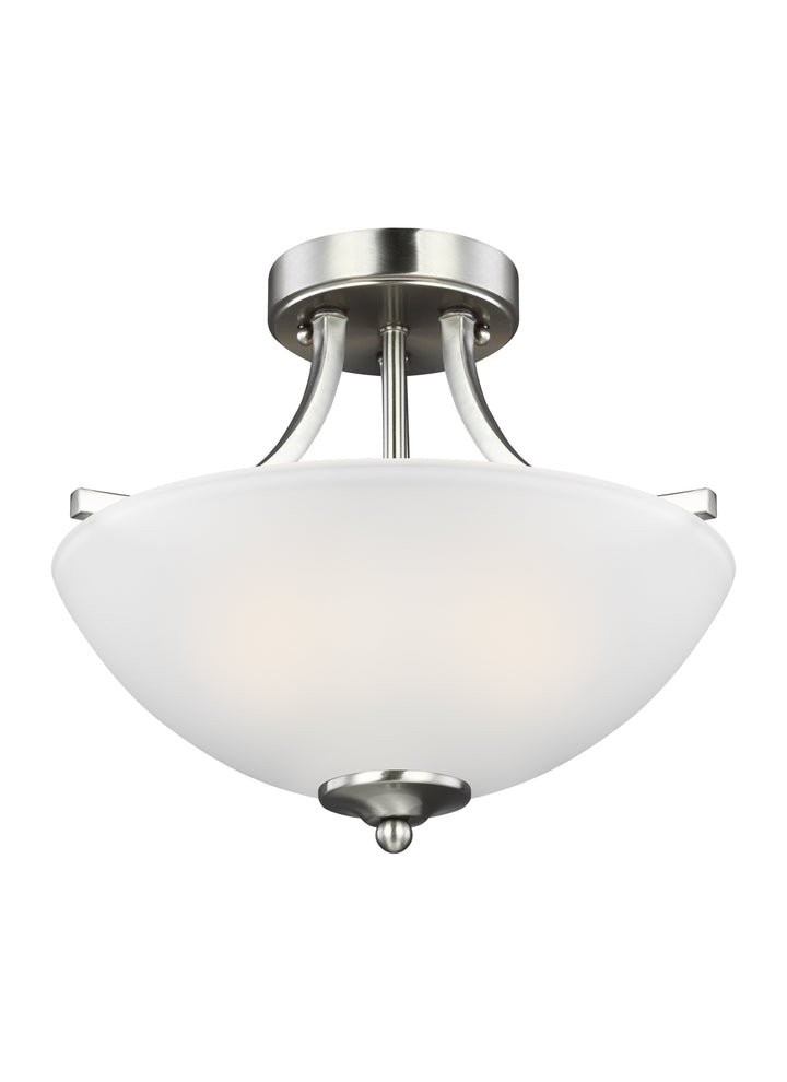 Generation Lighting Canada - 7716502EN3-962 - Two Light Semi-Flush Convertible Pendant - Geary - Brushed Nickel