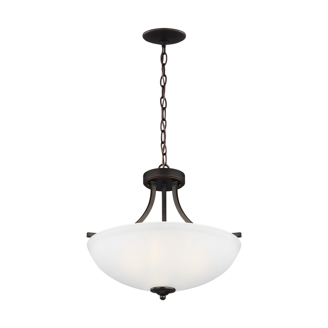 Generation Lighting Canada - 7716503-710 - Three Light Semi-Flush Convertible Pendant - Geary - Bronze
